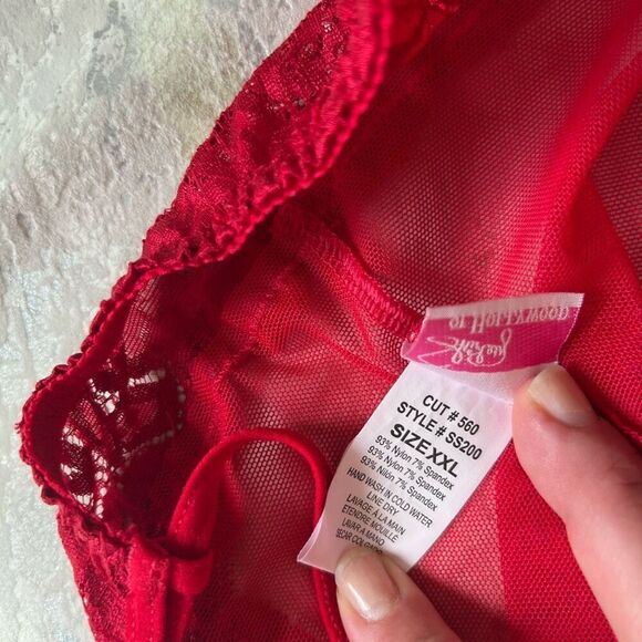 Shirley of Hollywood Sexy Red Lace Teddy - Picture 9 of 9